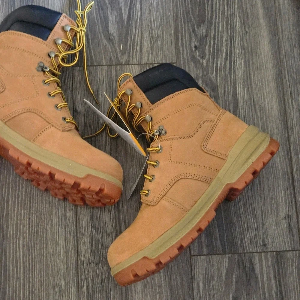Herman‎ Survivors Grizzly Leather Boots Mens 9.5W Wheat Steel Toe Work Boots New